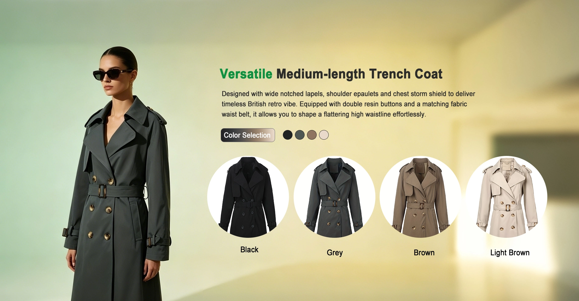 Usine de trench-coat pour femmes en Chine