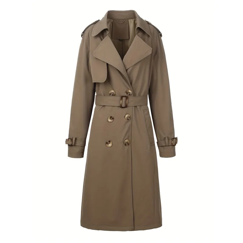 Trench à double boutonnage avec ceinture